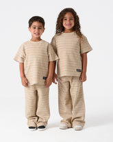 Beige Jacquard Vibe Set