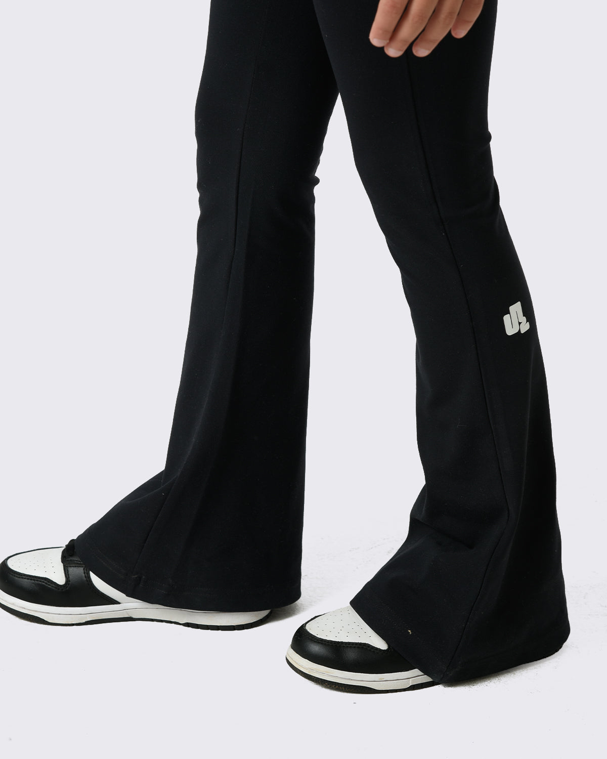 Black Crossover Flared Legging