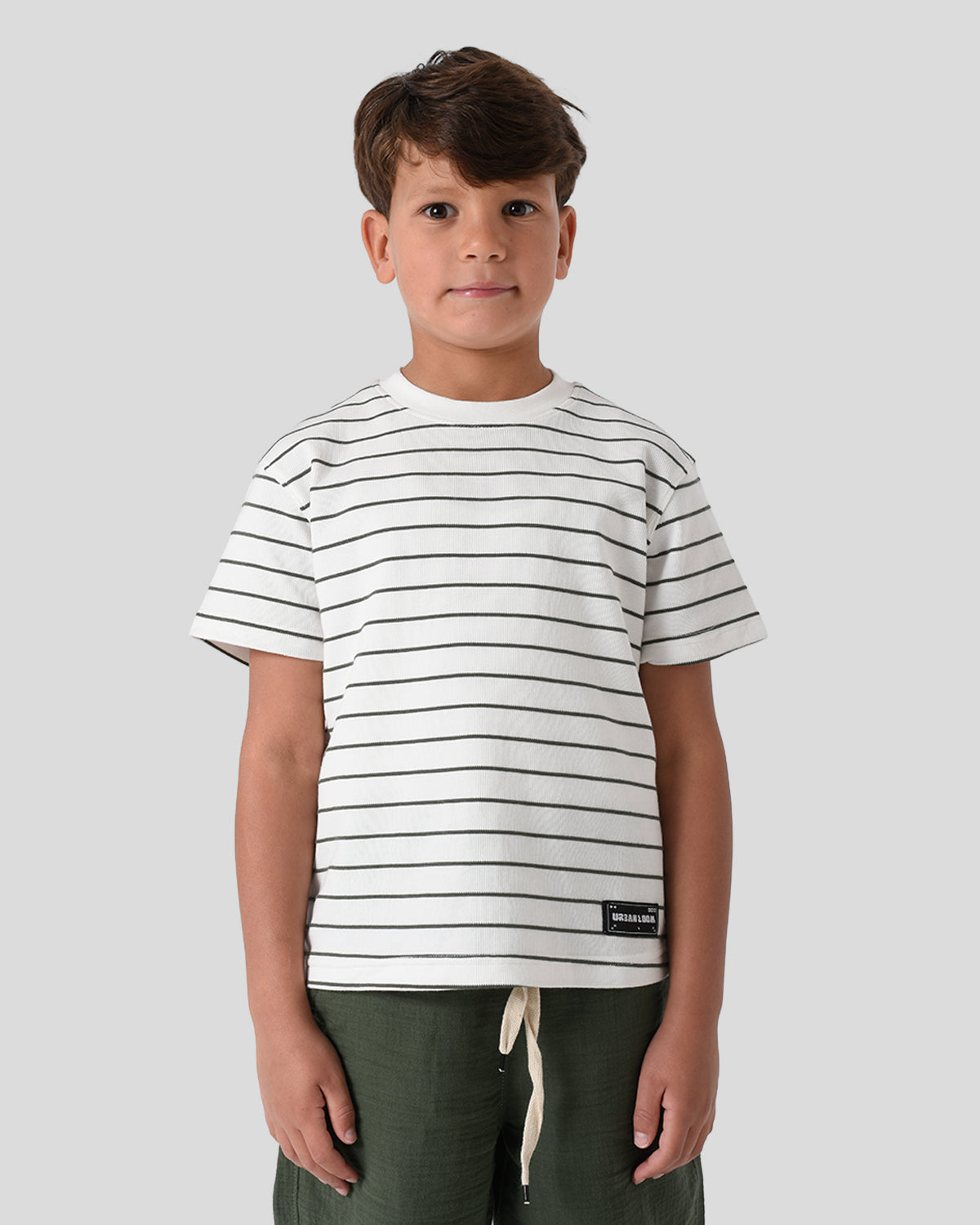 White Linear Tee