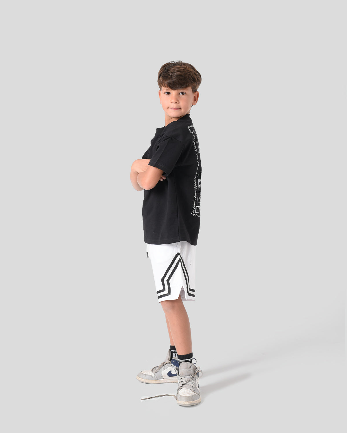UL White Basketball Short