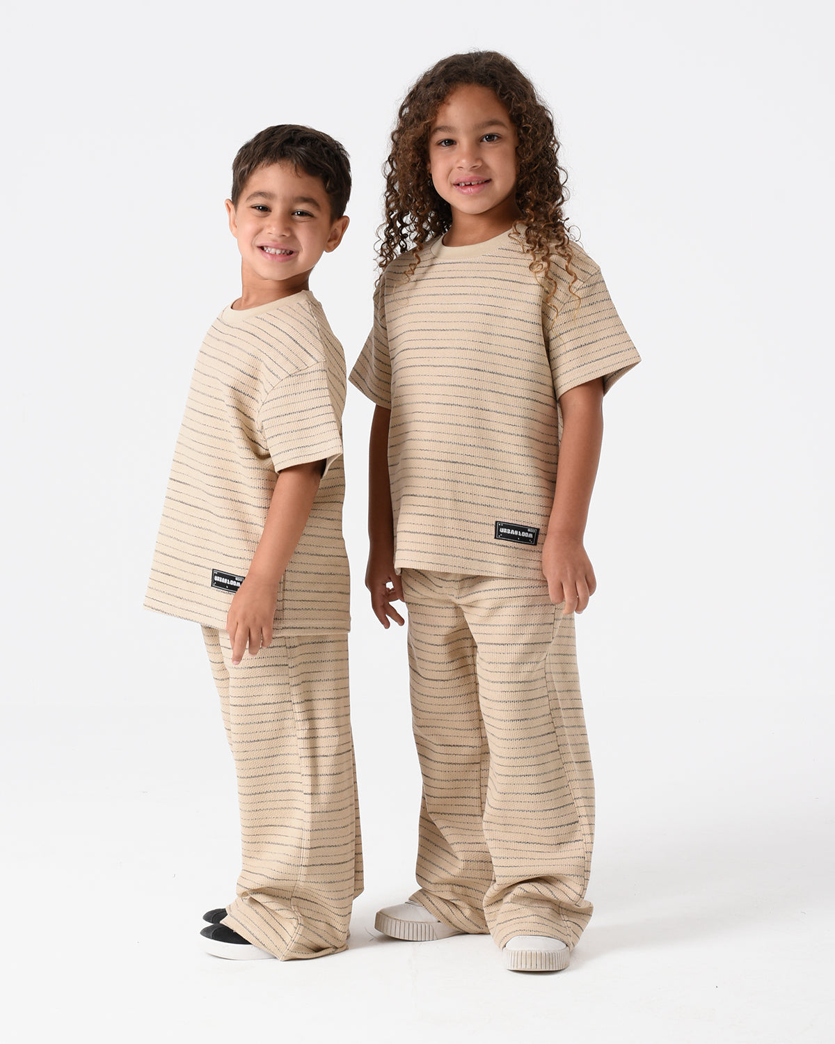 Beige Jacquard Vibe Set