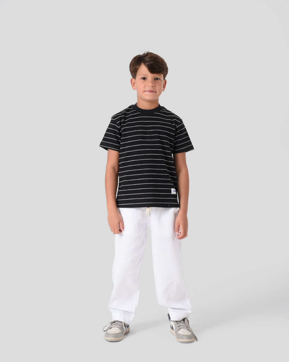 Black Linear Tee