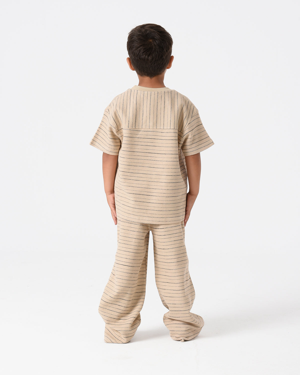 Beige Jacquard Vibe Set