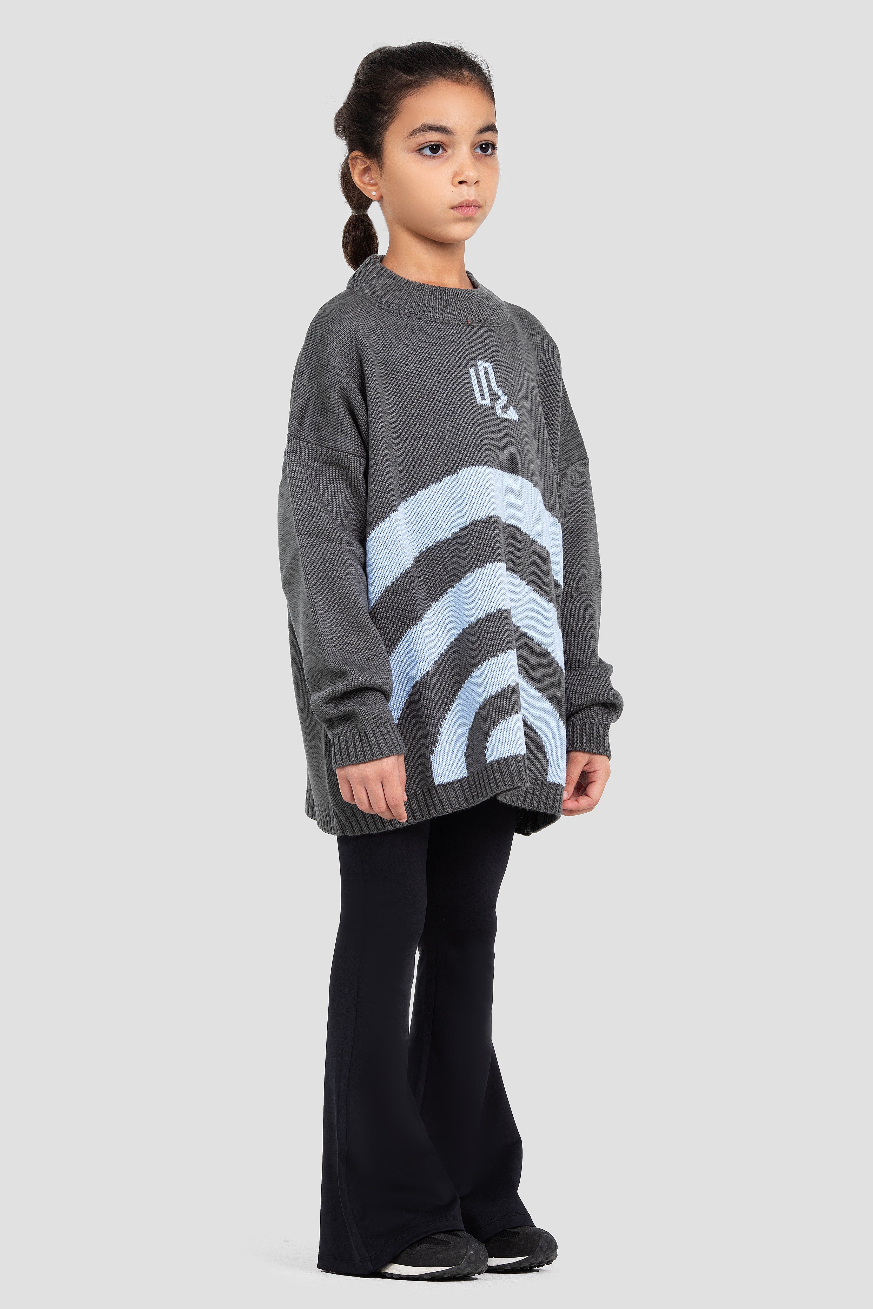 Waves Grey Knit Jumper