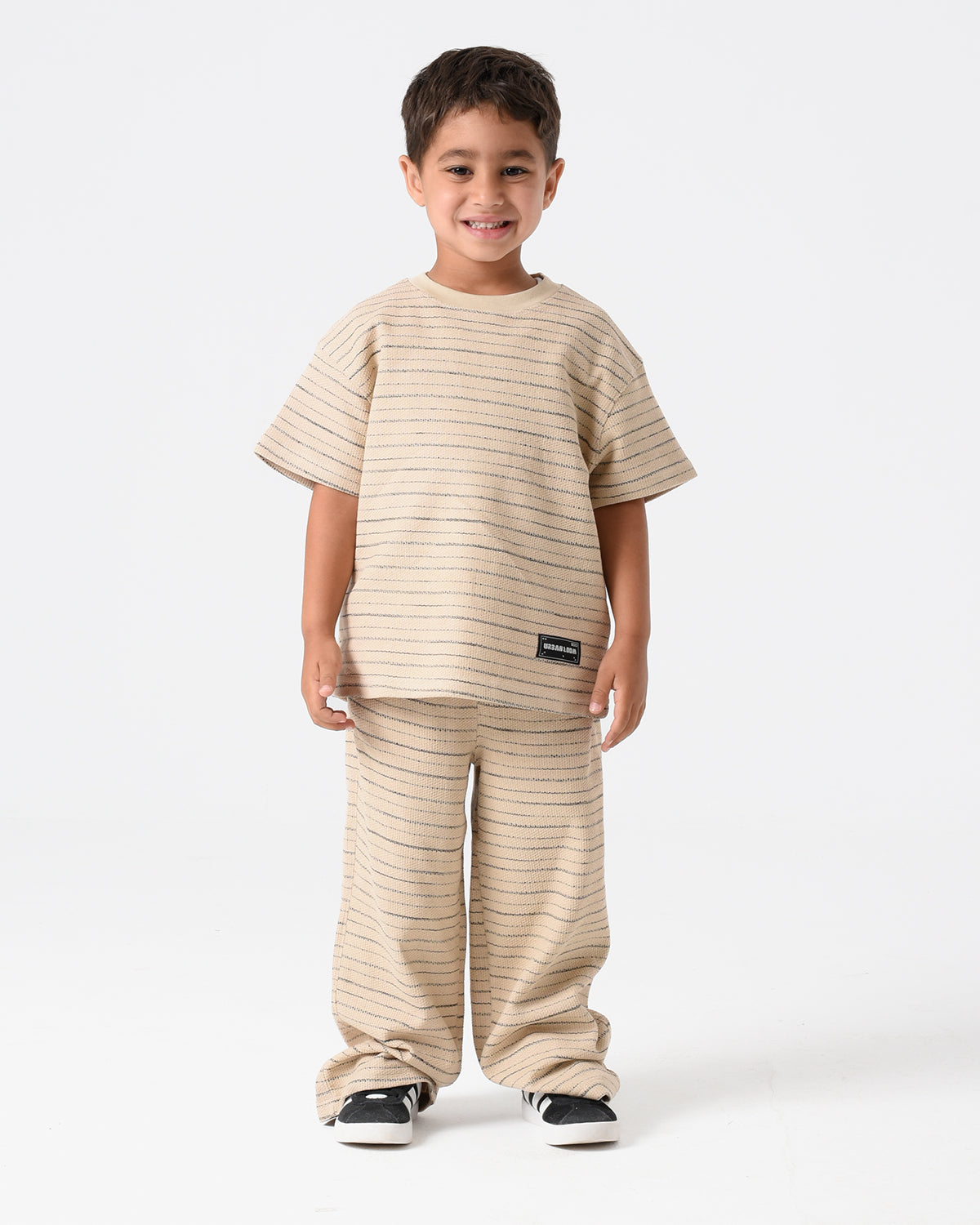 Beige Jacquard Vibe Set