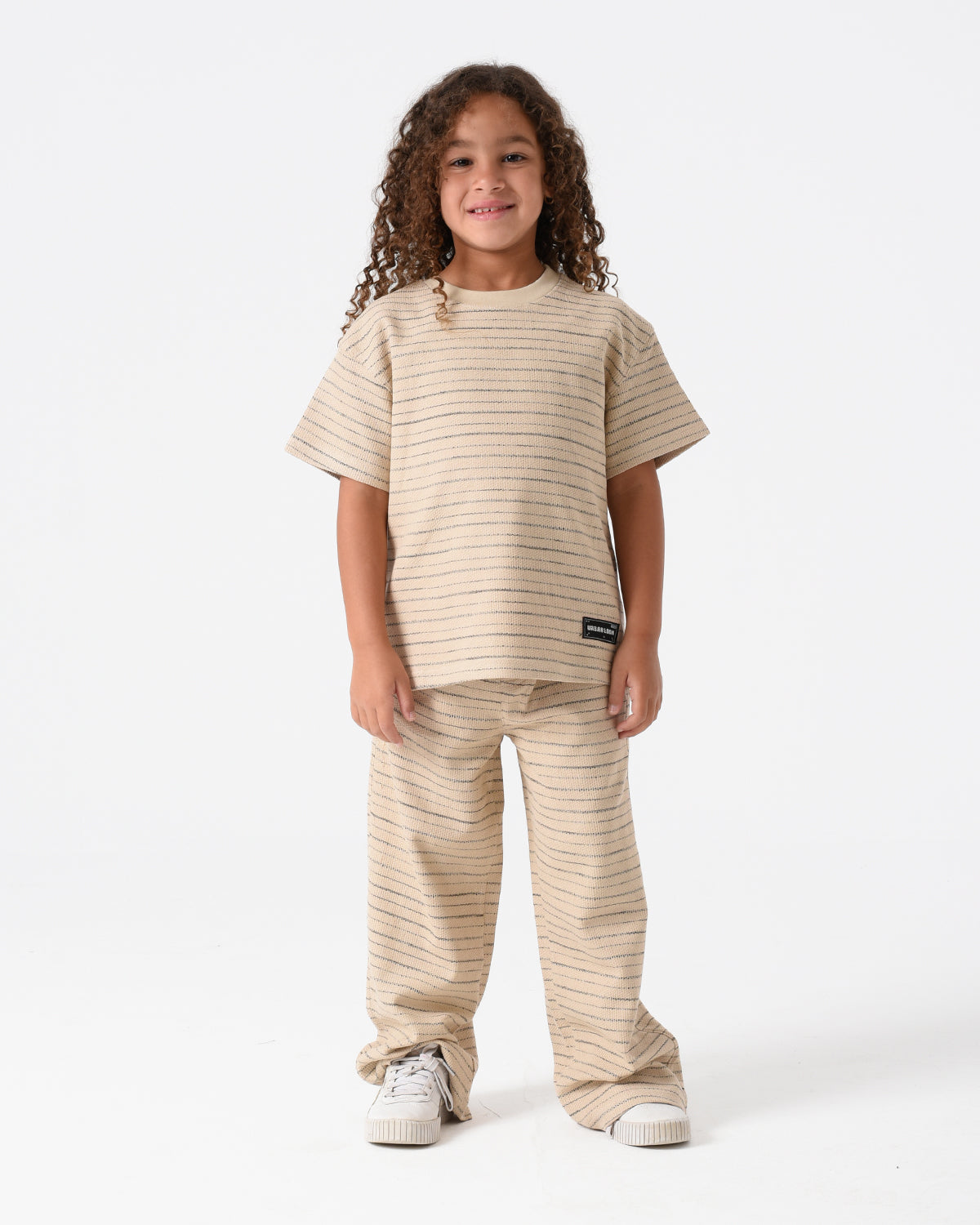 Beige Jacquard Vibe Set