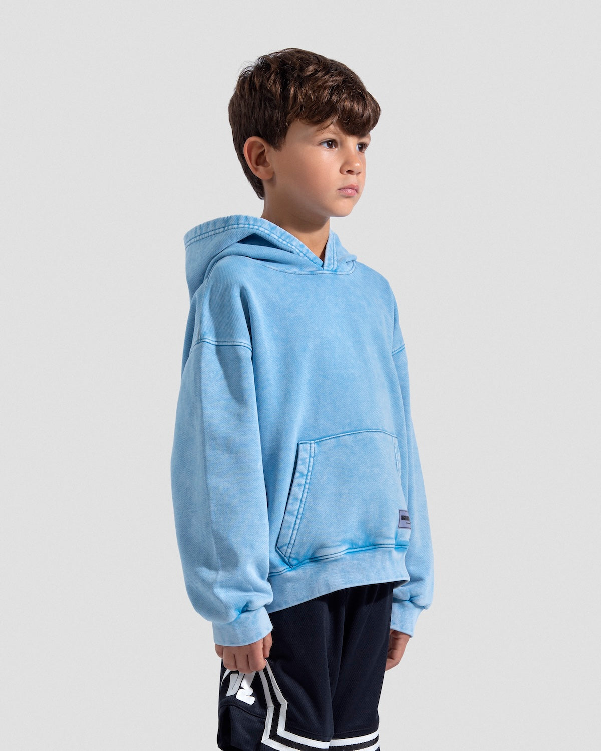 Acid Washed Sky Blue Hoodie