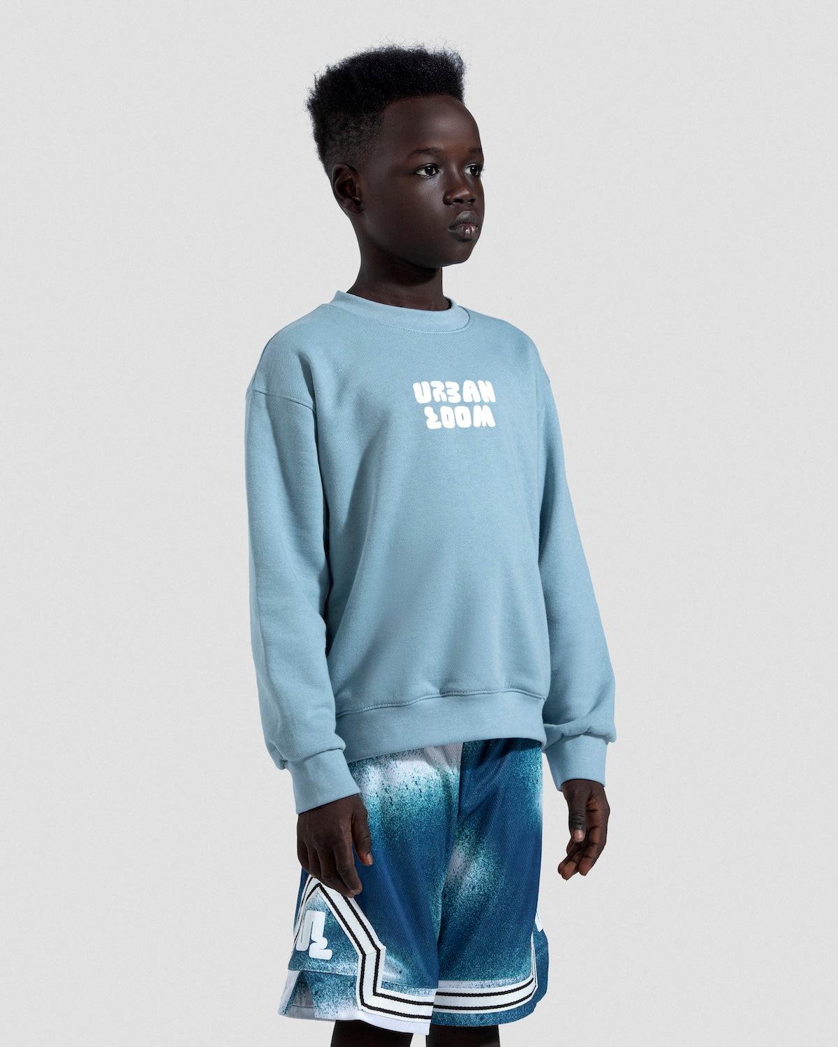 Cairo Teal Blue Crewneck