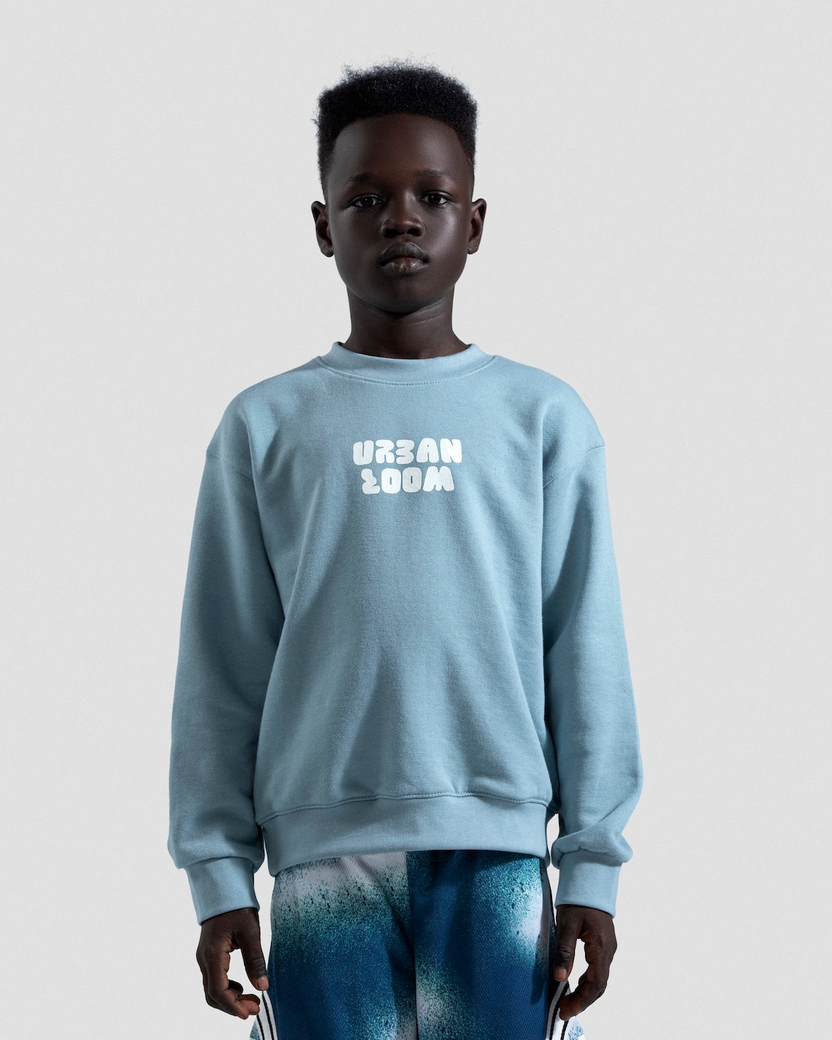 Cairo Teal Blue Crewneck