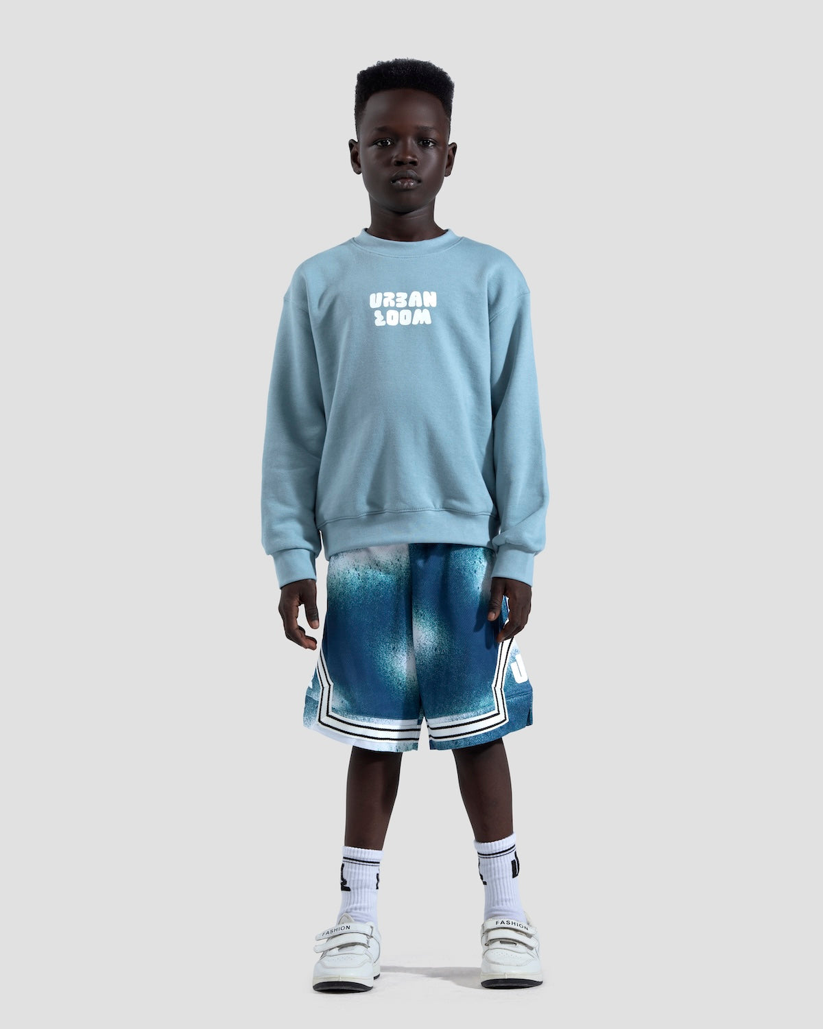 Cairo Teal Blue Crewneck