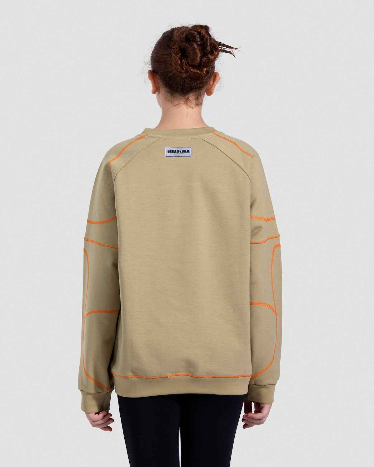 Contrast Stitch Peanut Crewneck