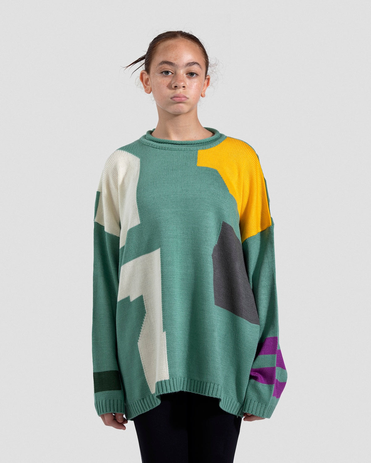 Mint Striking Knit Jumper