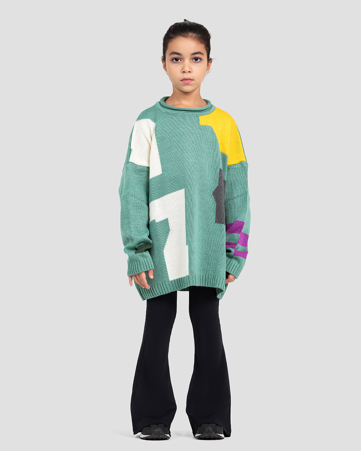 Mint Striking Knit Jumper