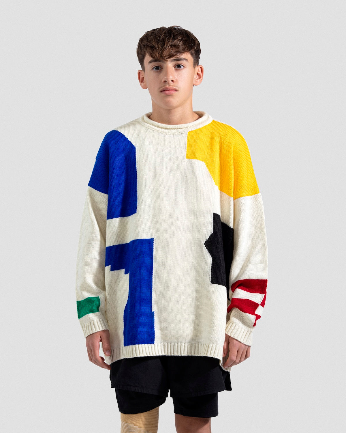 Offwhite Striking Knit Jumper