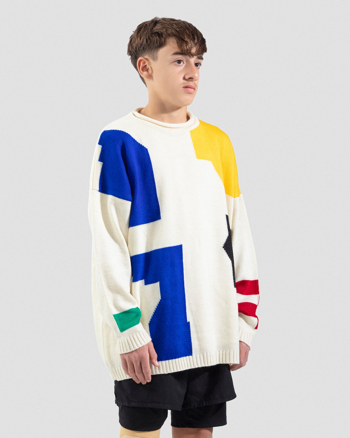 Offwhite Striking Knit Jumper