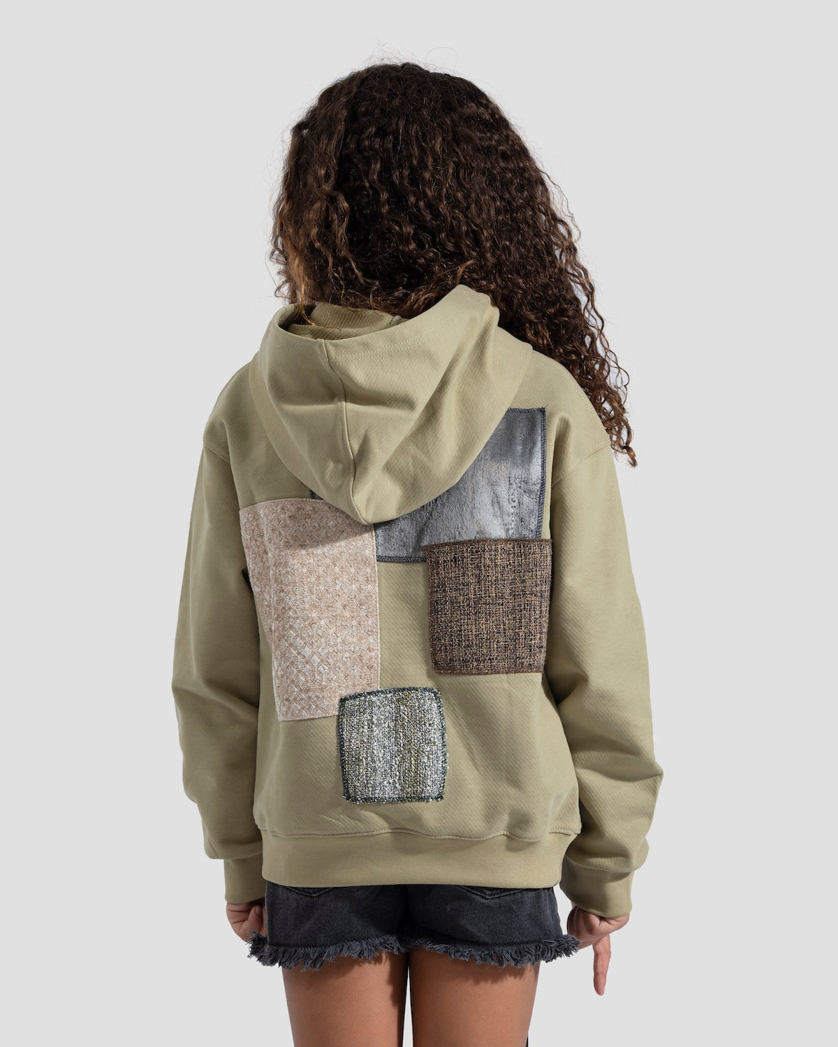 One-of-a-kind Peanut Patchwork Hoodie