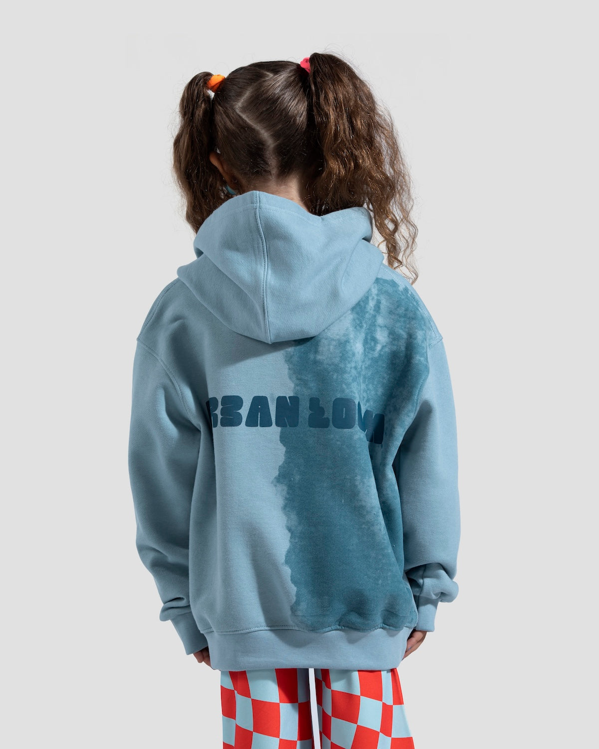 Paint Brush Teal Blue Hoodie