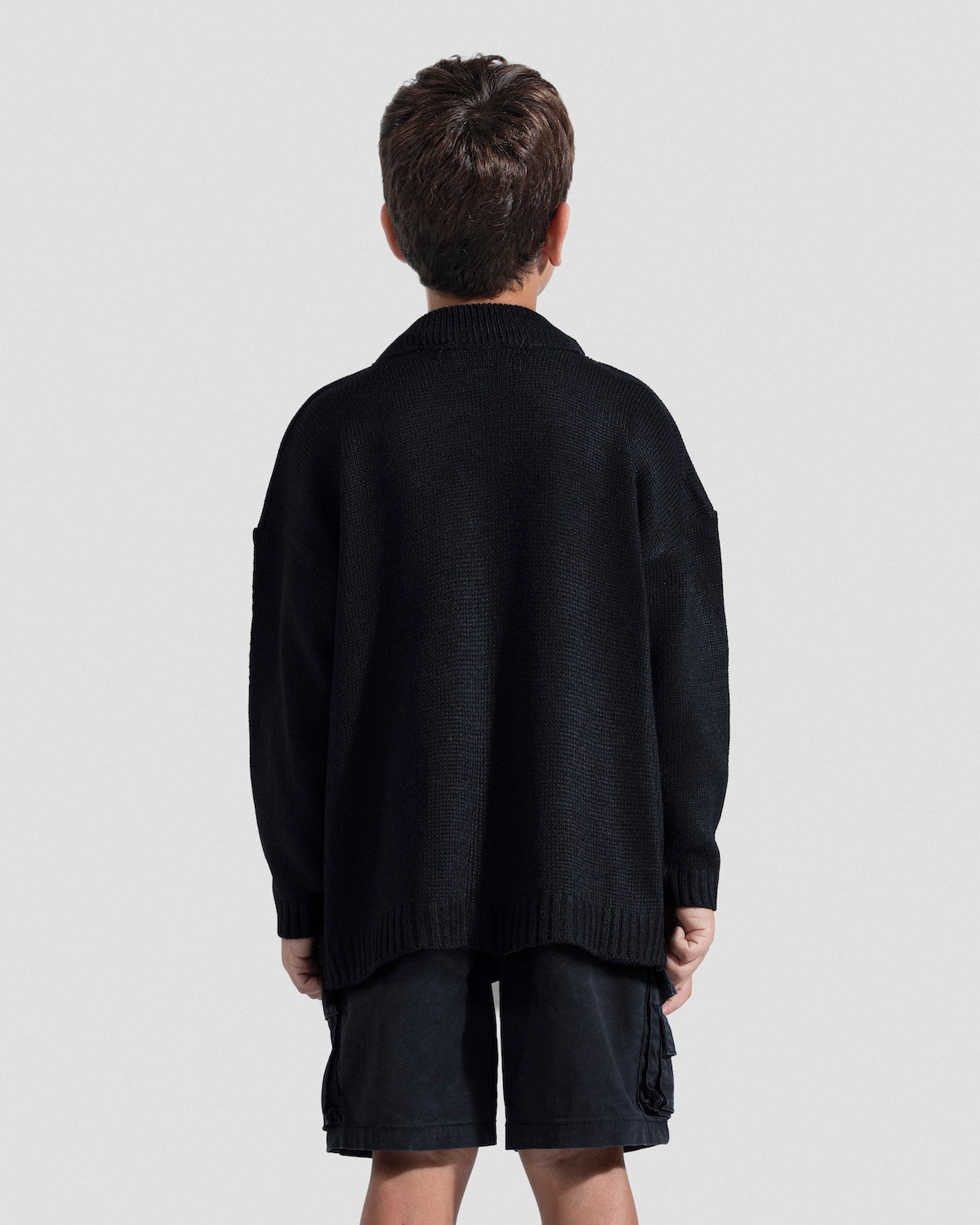 Waves Black Knit Jumper