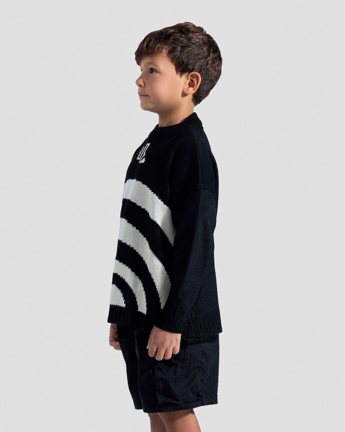 Waves Black Knit Jumper