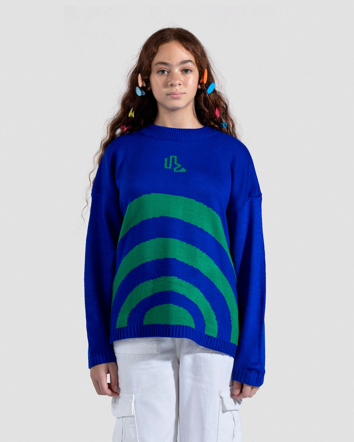 Waves Royal Blue Knit Jumper