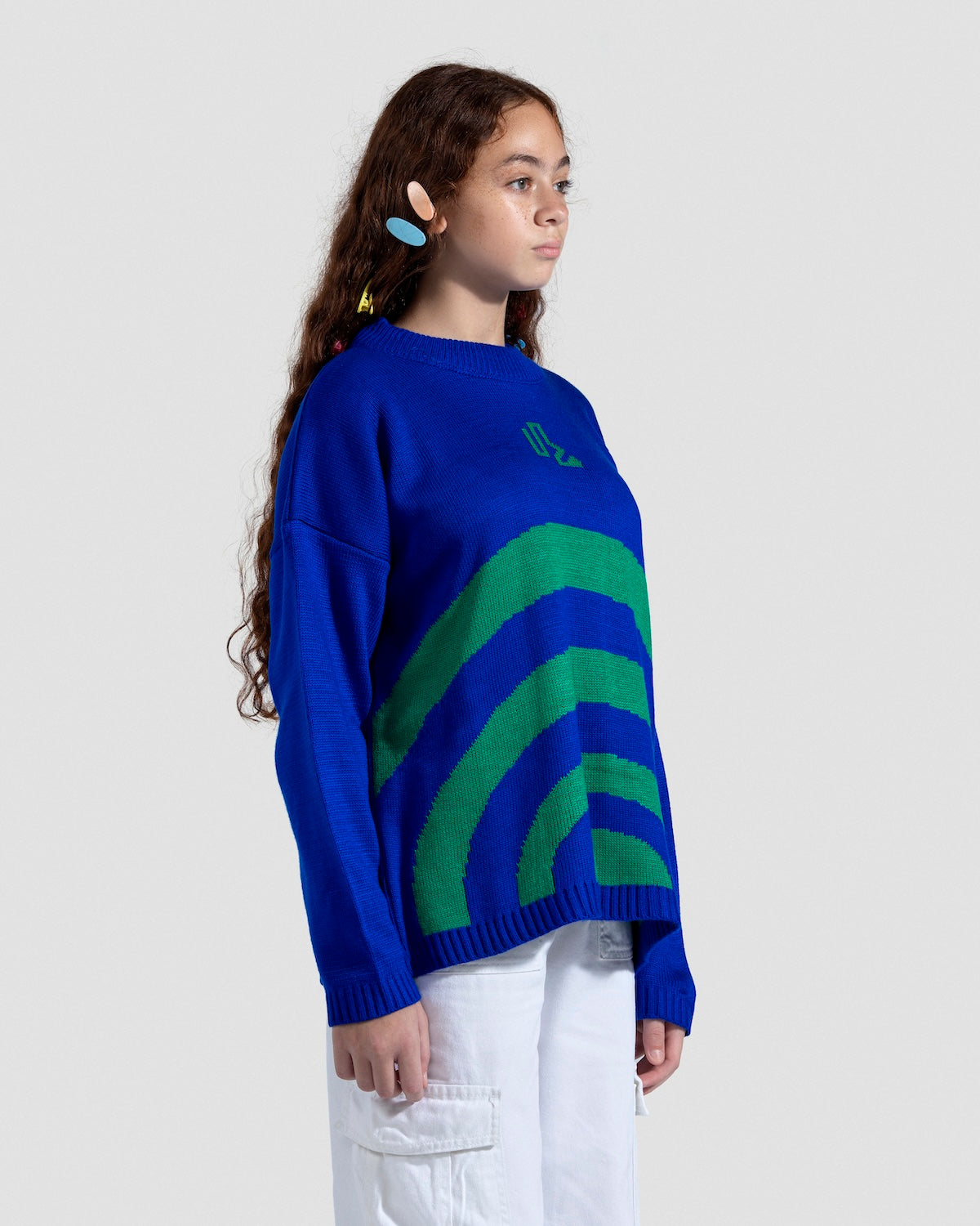 Waves Royal Blue Knit Jumper