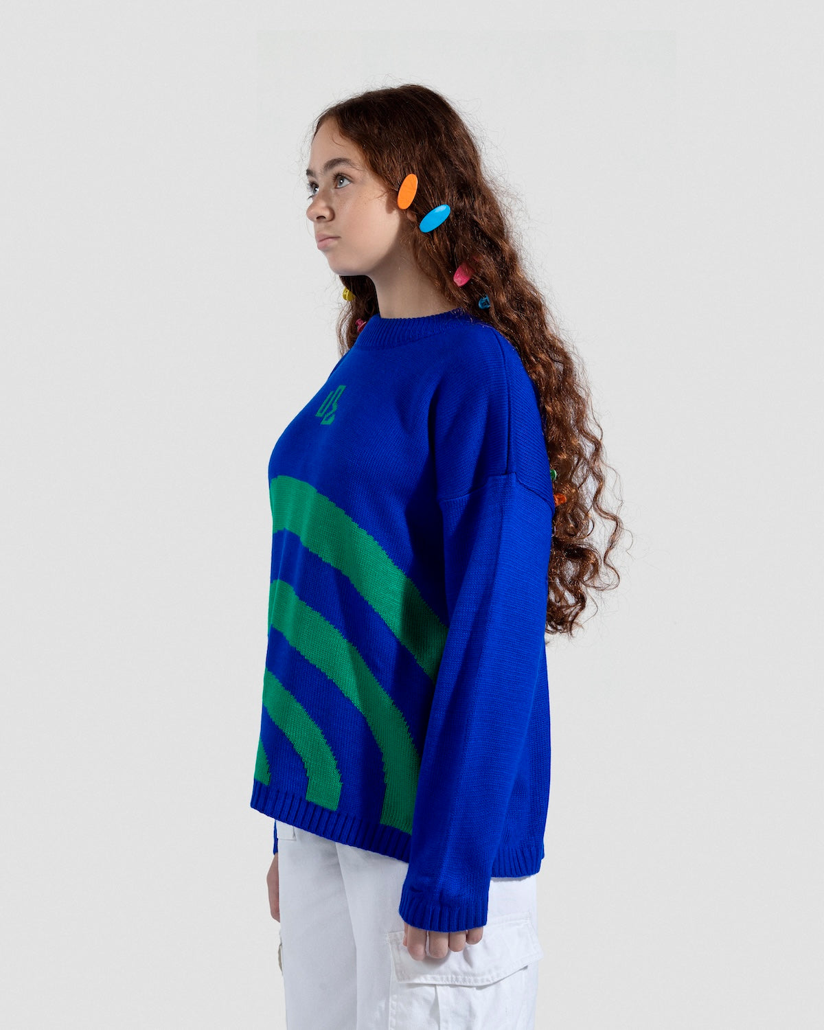 Waves Royal Blue Knit Jumper