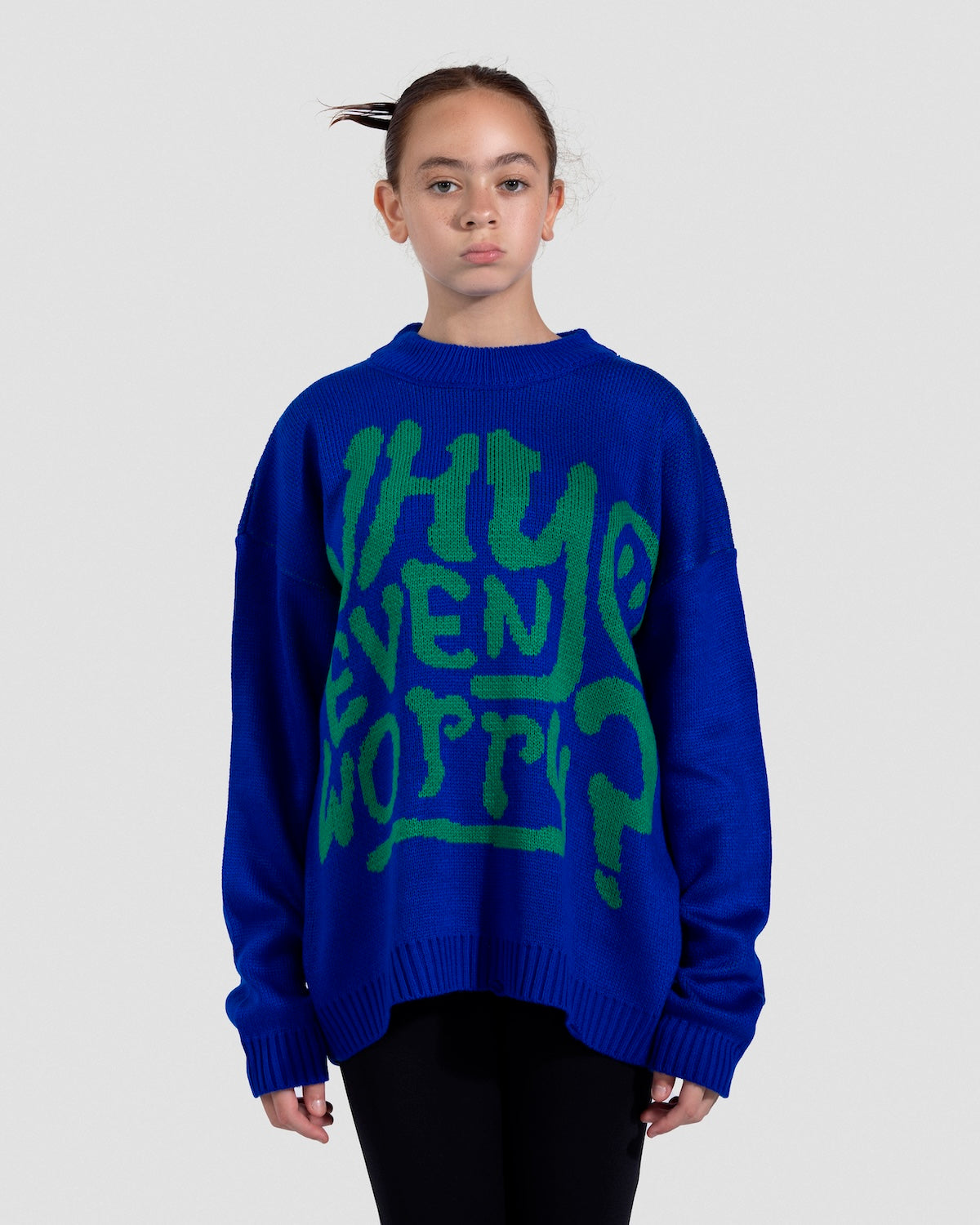 Why Blue Knit Jumper