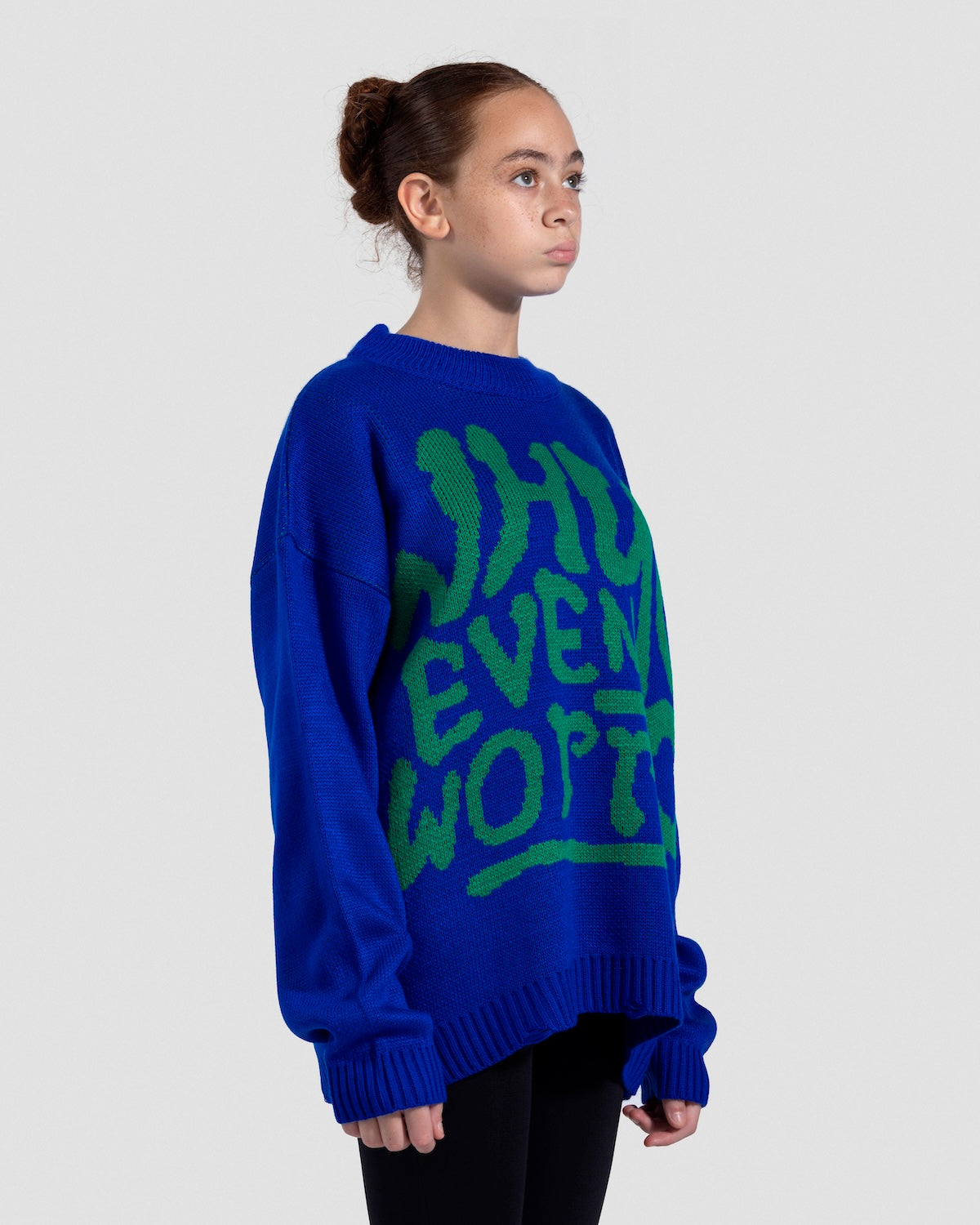 Why Blue Knit Jumper